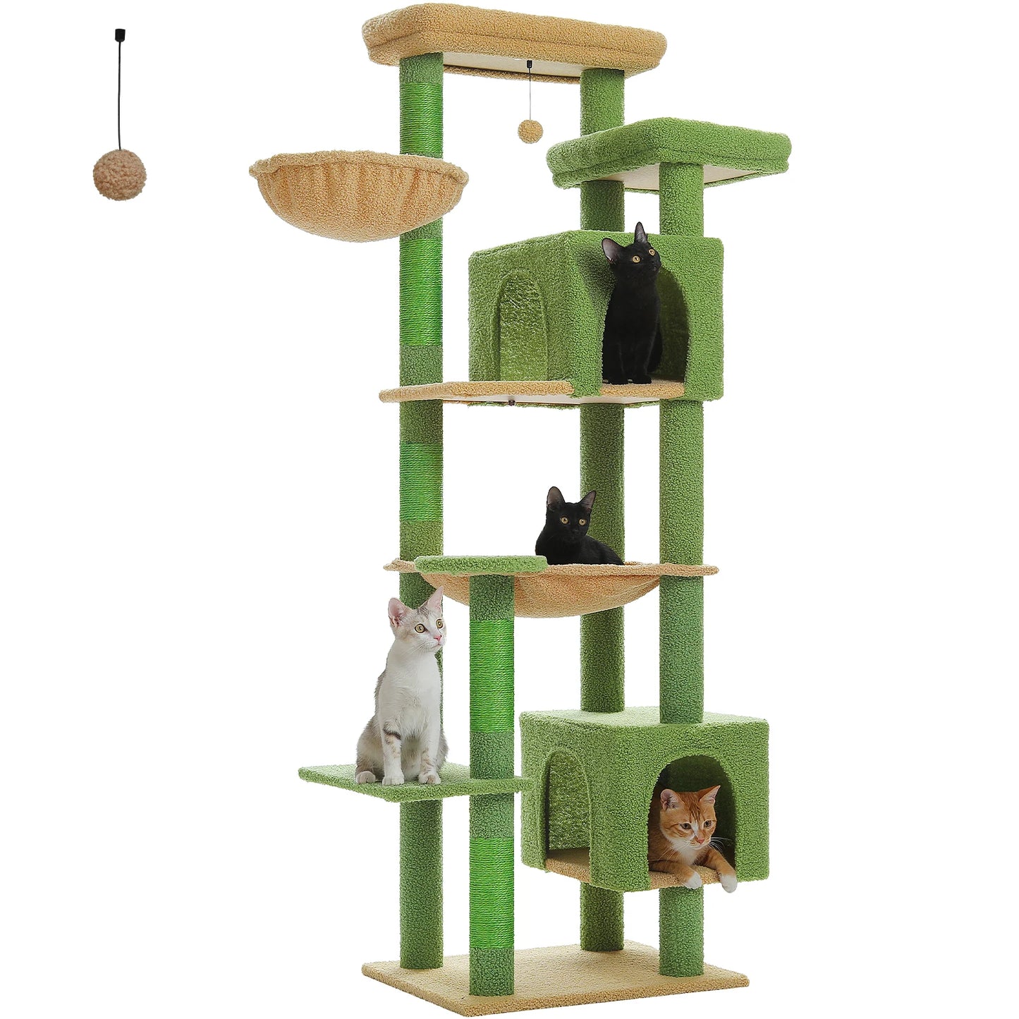 Large Cat Tree Tall Cat Tower for Indoor Cats Multi-Level